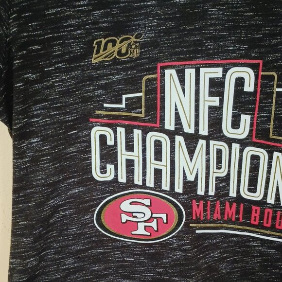 Fanatics San Francisco 49ers NFC T-shirt M Champions Miami Bound - Picture 3 of 9